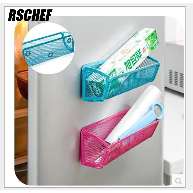 

RSCHEF The kitchen refrigerator microwave oven hanging rack storage cassette magnet type storage rack random color