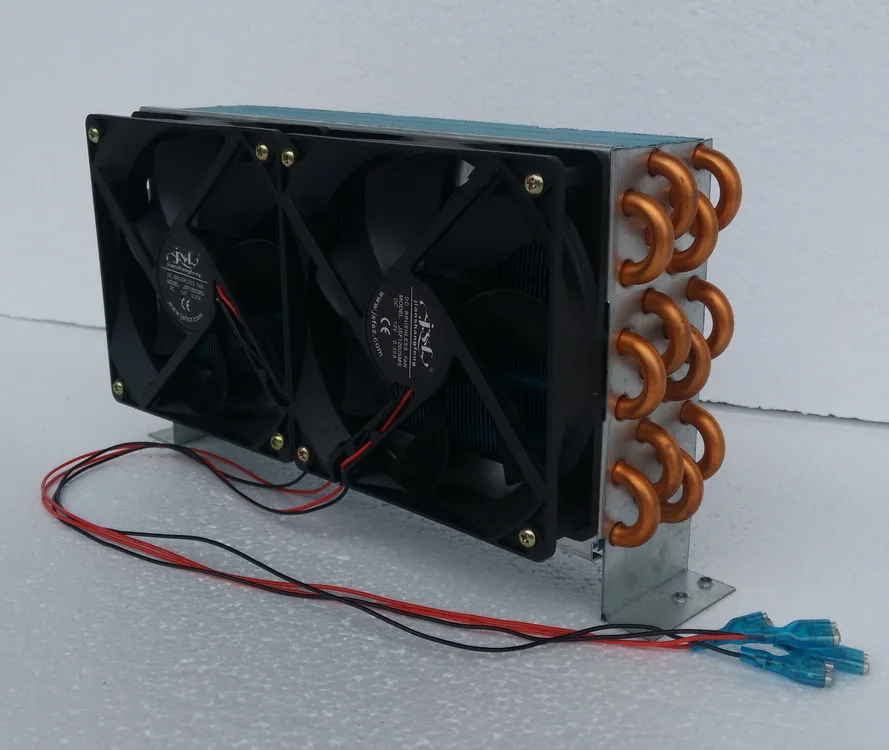 PURSWAVE CP4x6x240 Мини конденсаторный радиатор с 2 шт. 12 В 24 в 120 120*25 мм вентилятор плавник