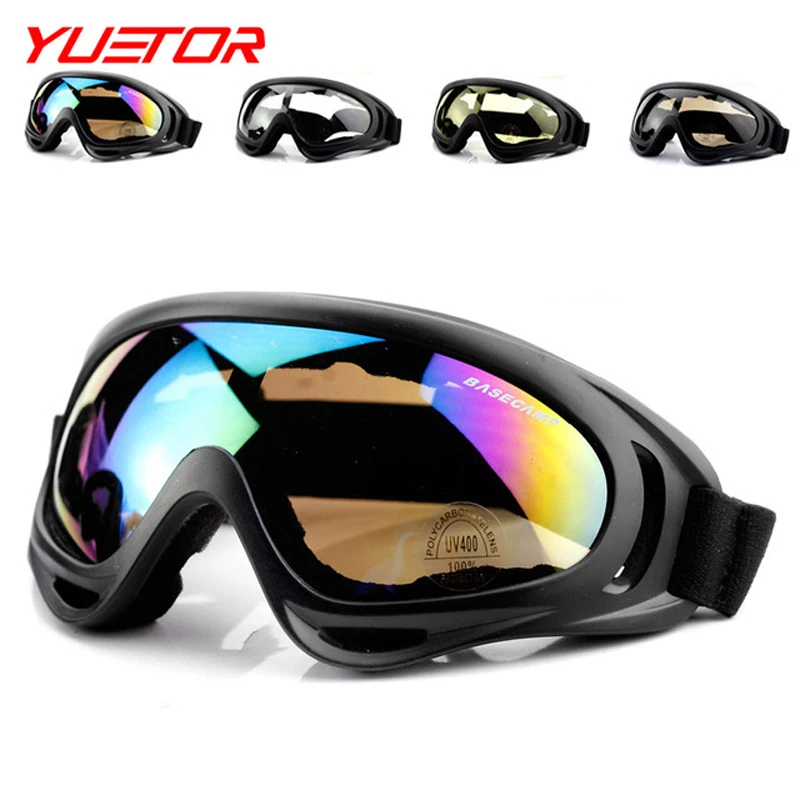 Brand Yuetor wind protect motorcycle glasses 3 colors snowboard goggles men women snow ski googles glasses outdoor ski eyewear