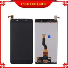 For ALCATEL 6039 6039A 6039K 6039Y LCD Display Touch Screen Digitizer Assembly Black High Quality Mobile Phone LCDs
