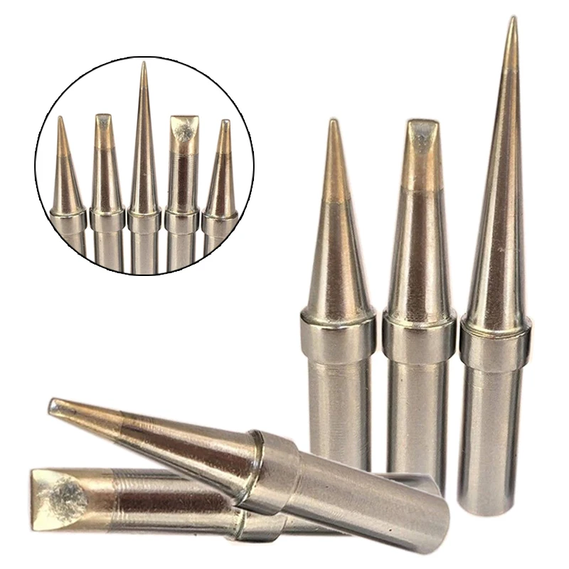 5pcs ETA ETB ETD ETS ETT Soldering Iron Tips Kit For Weller WESD51 WESD50 WCC100