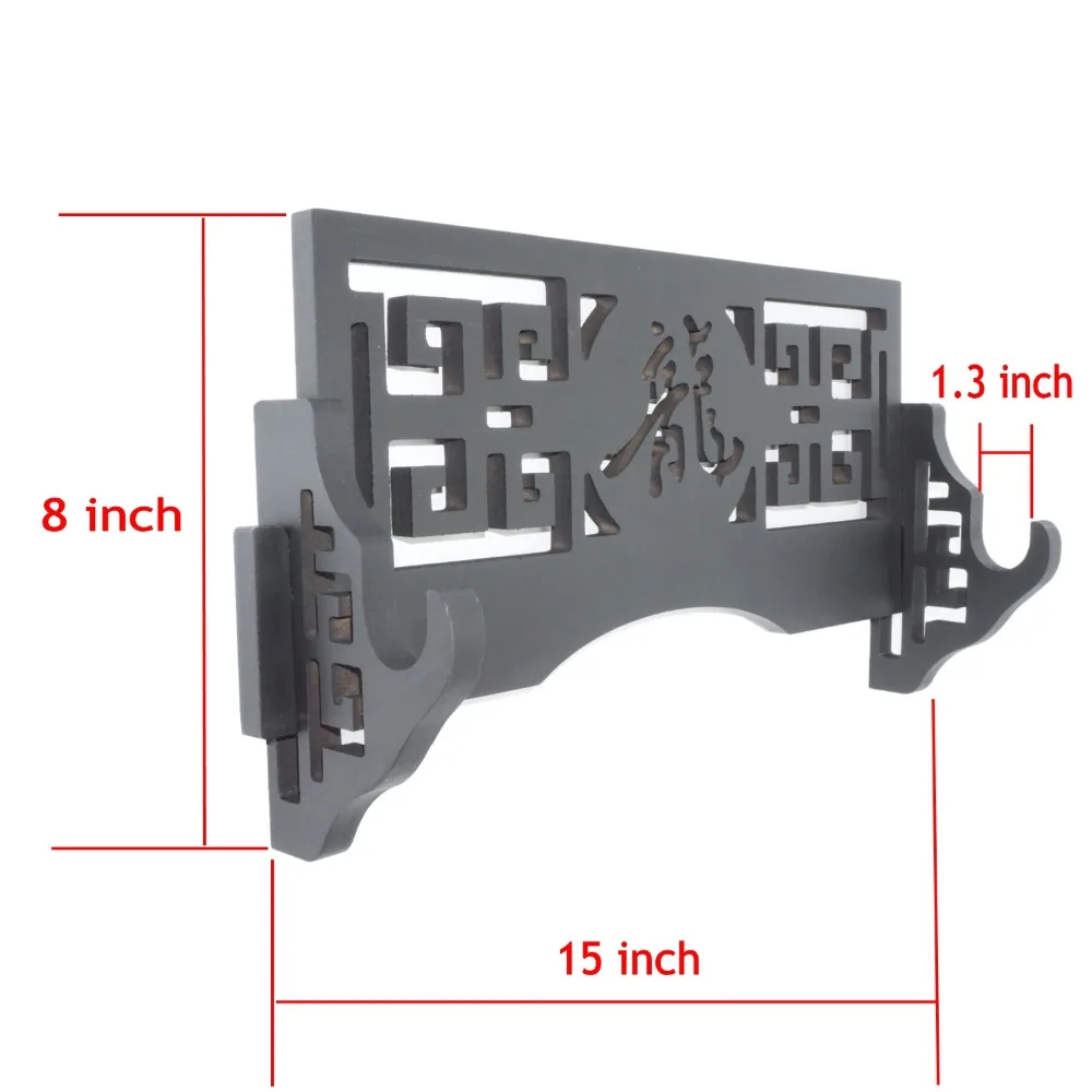 Настенный классический выдалбливающий Китайский Персонаж даргон Катана самурайский меч держатель Стенд Кронштейн вешалка