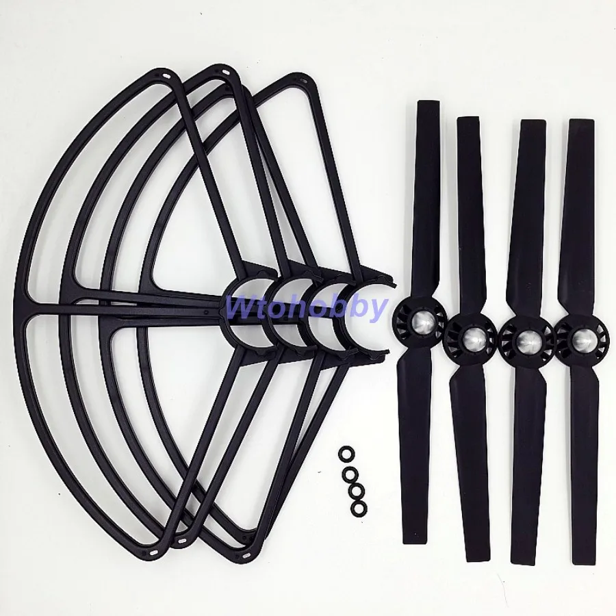 

Nylon Fiber CW CCW Propeller + Propeller Guards Prop Bumper Crash Protector for Yuneec Q500 Frame Black