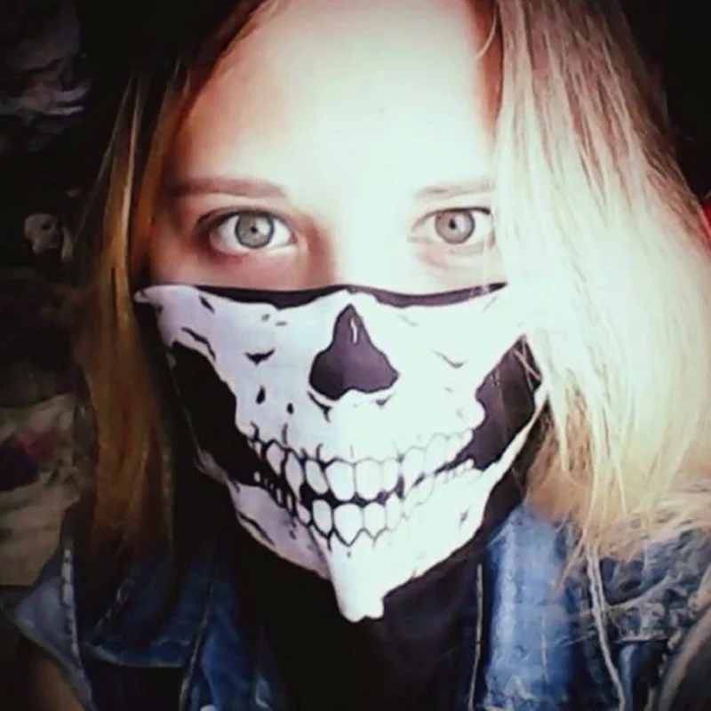 

Fashion Cool Styling Skeleton Masquerade Skull Scarf Mask Halloween Adult Children Cloth Makeup Tools Party Festive Supplies