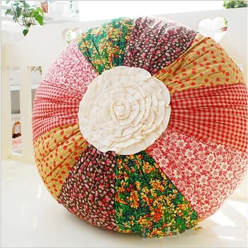 

1 pcs Tatami futon meditation cushion thickening yoga circle handmade cloth braid cushion japanese style 40*40*16cm