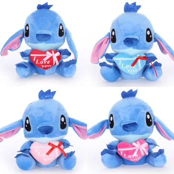 

4pcs/lot Cute 20cm Stitch Plush Doll Toys Embrace Love Stitch Animals Soft Stuffed Animals Toys for Children for Kids Gifts