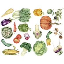 1 шт. Корейская ручная краска овощи милый дневник бумажные наклейки Материал Escolar офисные аксессуары Органайзер школьные принадлежности