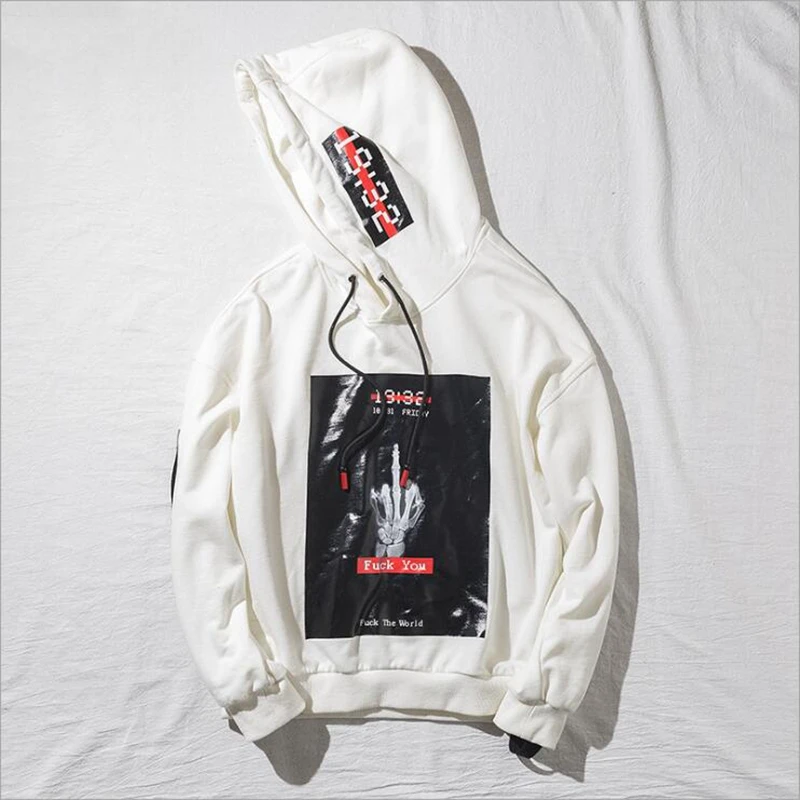 Noir Vêtements Coton Heyguys blanc Hommes À M Lxl S Gratuite Taille Us 2018 Hip Hoodiesfashion Livraison Capuchon Hop wa4UqR