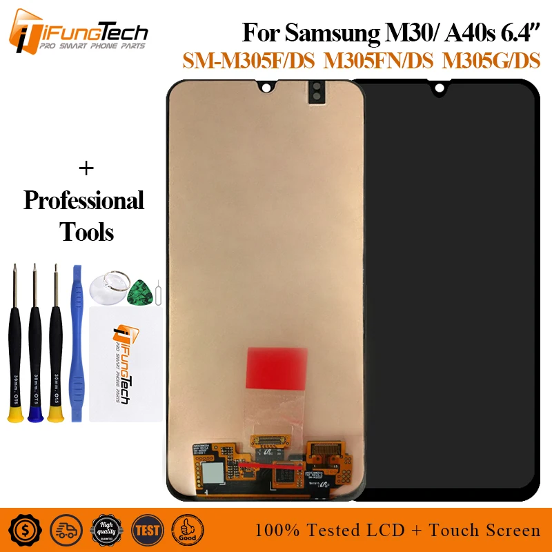 

For Samsung Galaxy m30 m305F Replacement LCD Display With Ttouch Screen For Samsung m305F/DS A40s M30 Digitizer Assembly
