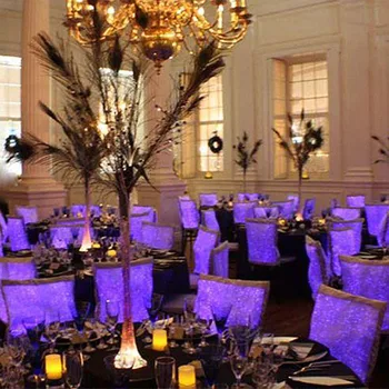 

Antimacassar Shining LED RBG FABRIC LED Night Christmas Day Party Chair Back Cover Luxury Include shining LED System
