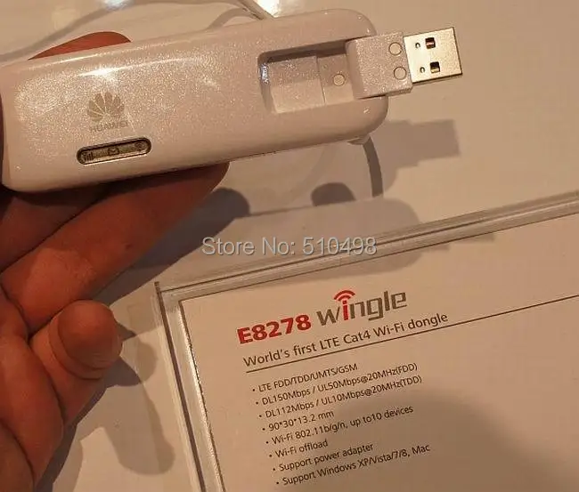 Разблокированный HUAWEI E8278 E8278S-602 4G 150 Мбит/с LTE Cat4 WiFi Dongle 4G USB модем