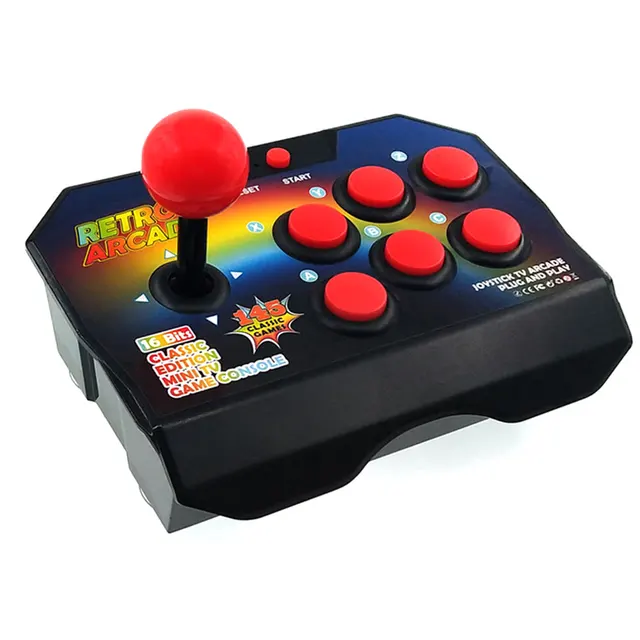 New Retro Joystick Video Game Consoles 16 Bit Built in 145 Arcade Game