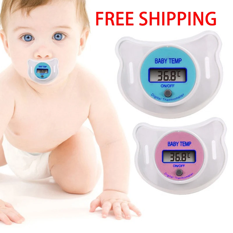 New Safety Oral pacifier thermometer Pacifier thermometers Children's thermometers Care Feeding Nipple For Babys Kids Accessory