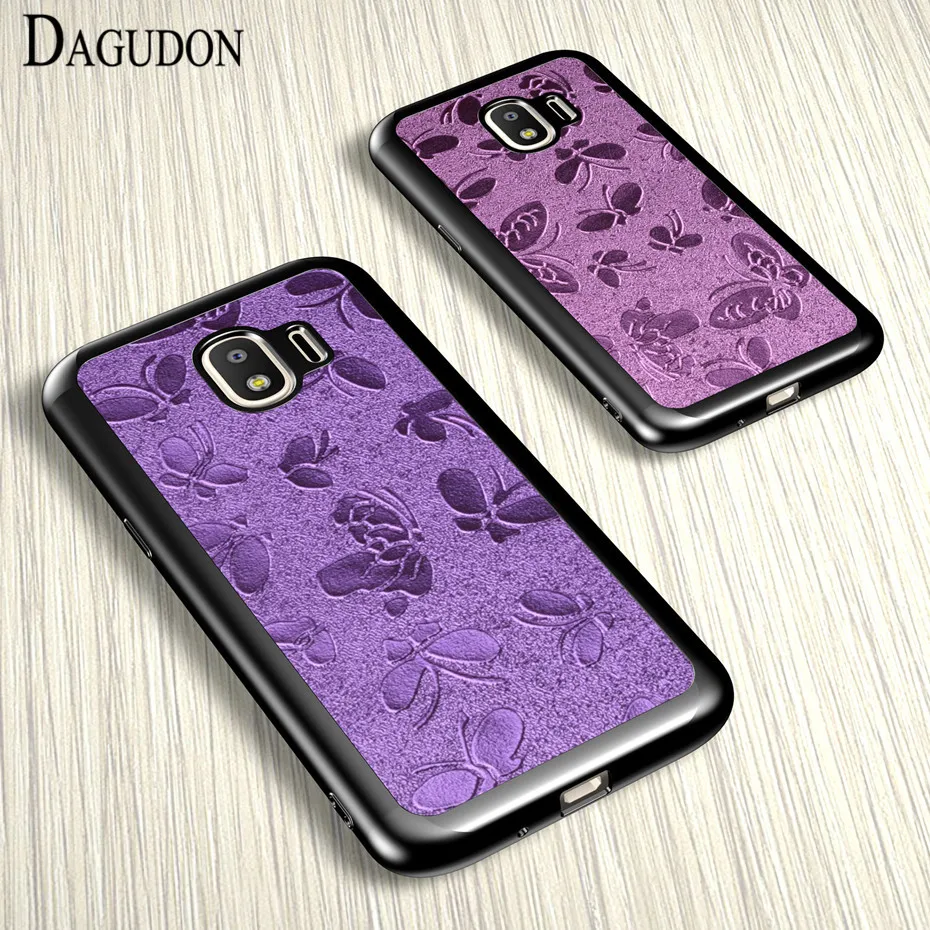 DAGUDON Silicon Cover Case For Samsung Galaxy J2 2018 J250 Bling Butterfly Pattern TPU protective coque |