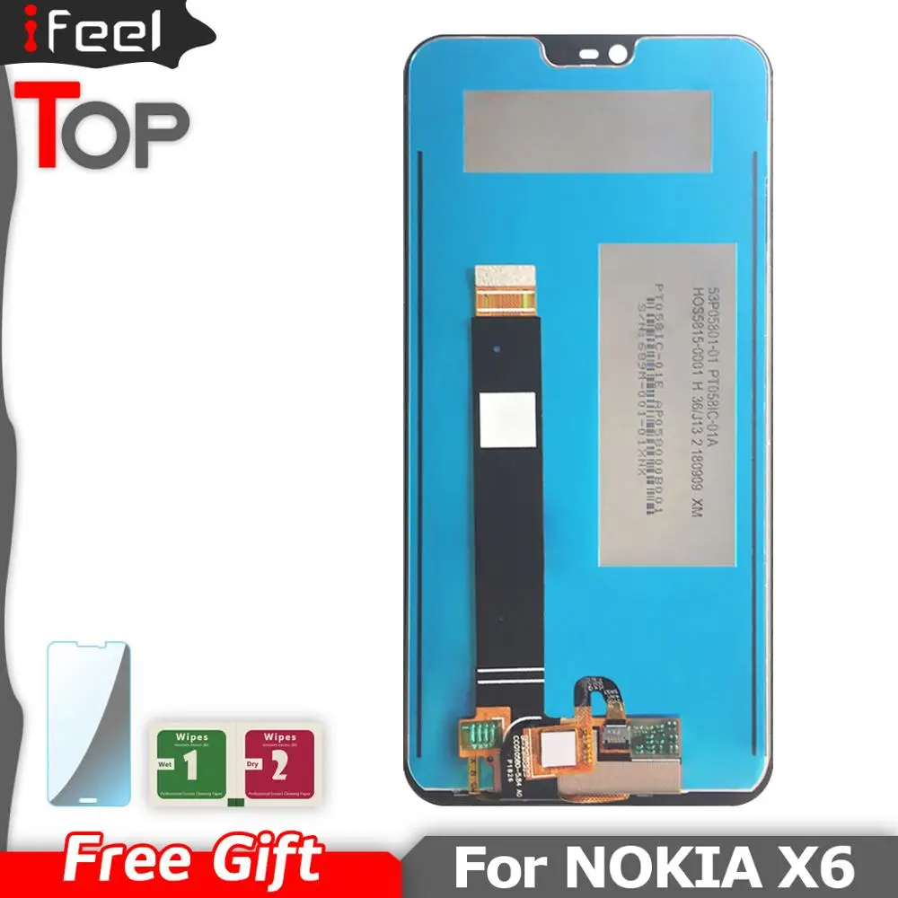 5 8 дюймов для Nokia X6 2018 TA-1099 6 1 Plus ЖК-дисплей сенсорный экран дигитайзер в сборе