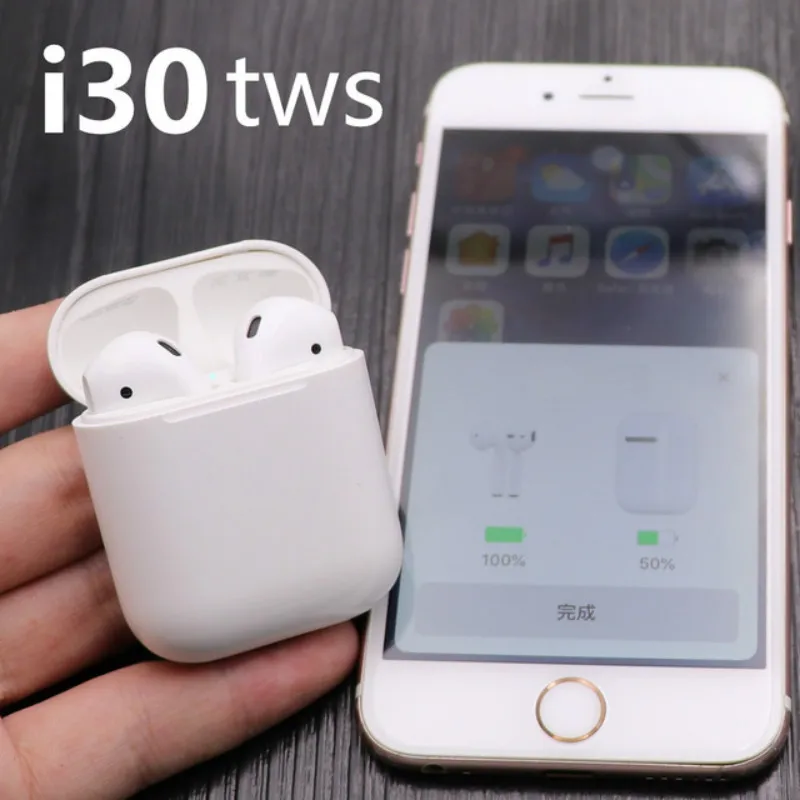

i30 TWS touch Bluetooth Earbuds PK w1 chip 1:1 size LK TE9 LK-TE9 Earphone PK i10 i20 tws i10tws i12 tws i88 i13 i15 tws XY pods