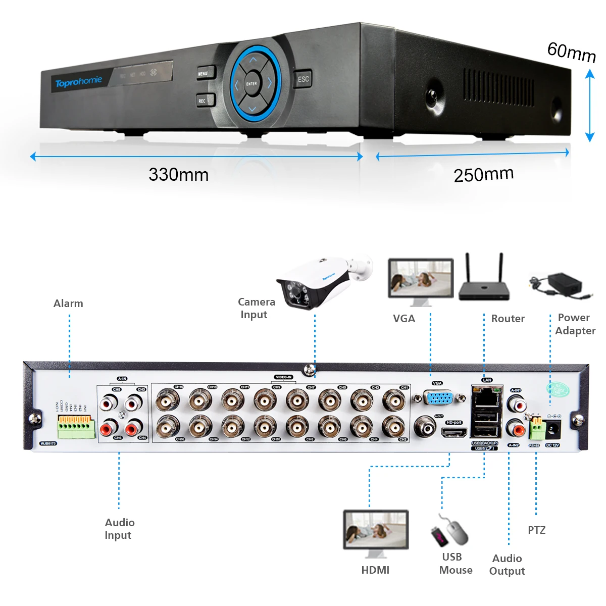 16CH AHD 4MP DVR система 16 шт. 4.0MP 2688X1520 камера безопасности Система наблюдения CCTV