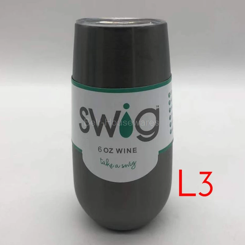 Stemless Swig винные чашки 6 унций стакан чашка из нержавеющей стали для шампанского термос Termo Vaso a o Inox