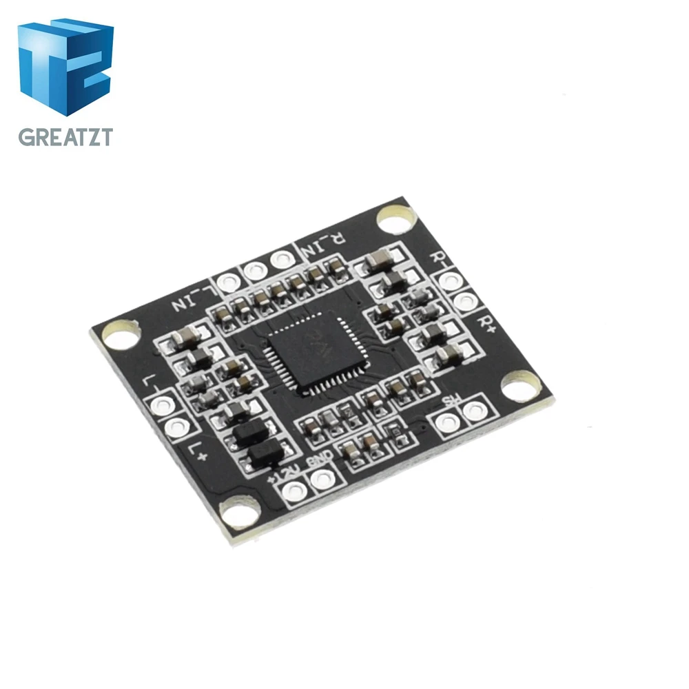 

GREATZT PAM8610 digital power amplifier board 2 x15w dual channel stereo mini class D power amplifier board