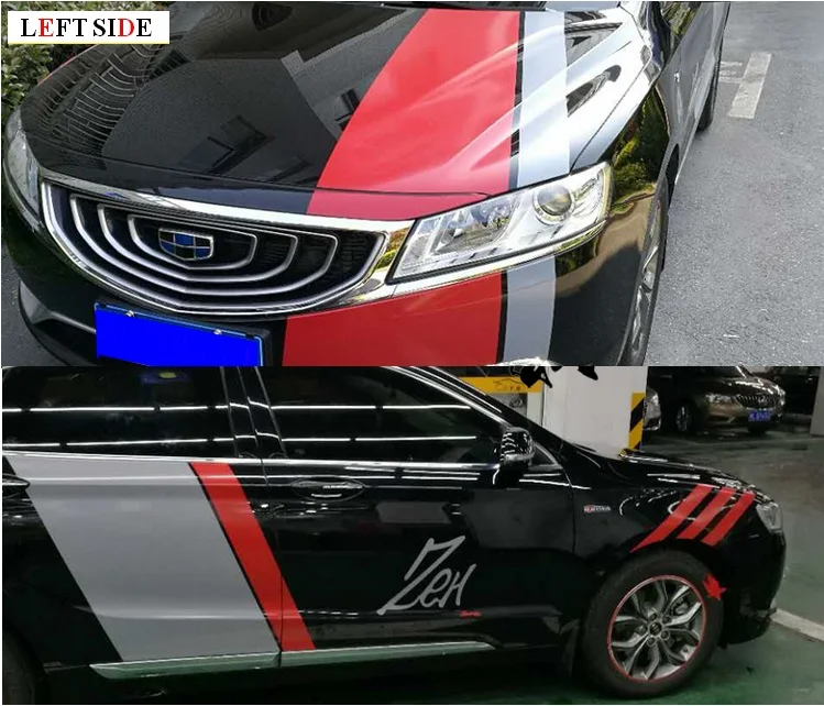 LEFT SIDE Full Body Car Stickers DIY Customization Car Styling Tailor