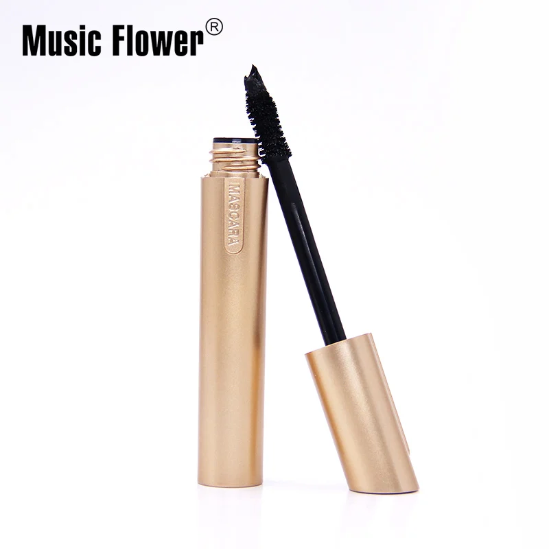 Натуральная Music Flower водостойкий макияж глаз двойные толстые тушь для ресниц быстросохнущая силиконовая щеточка удлинение ресниц
