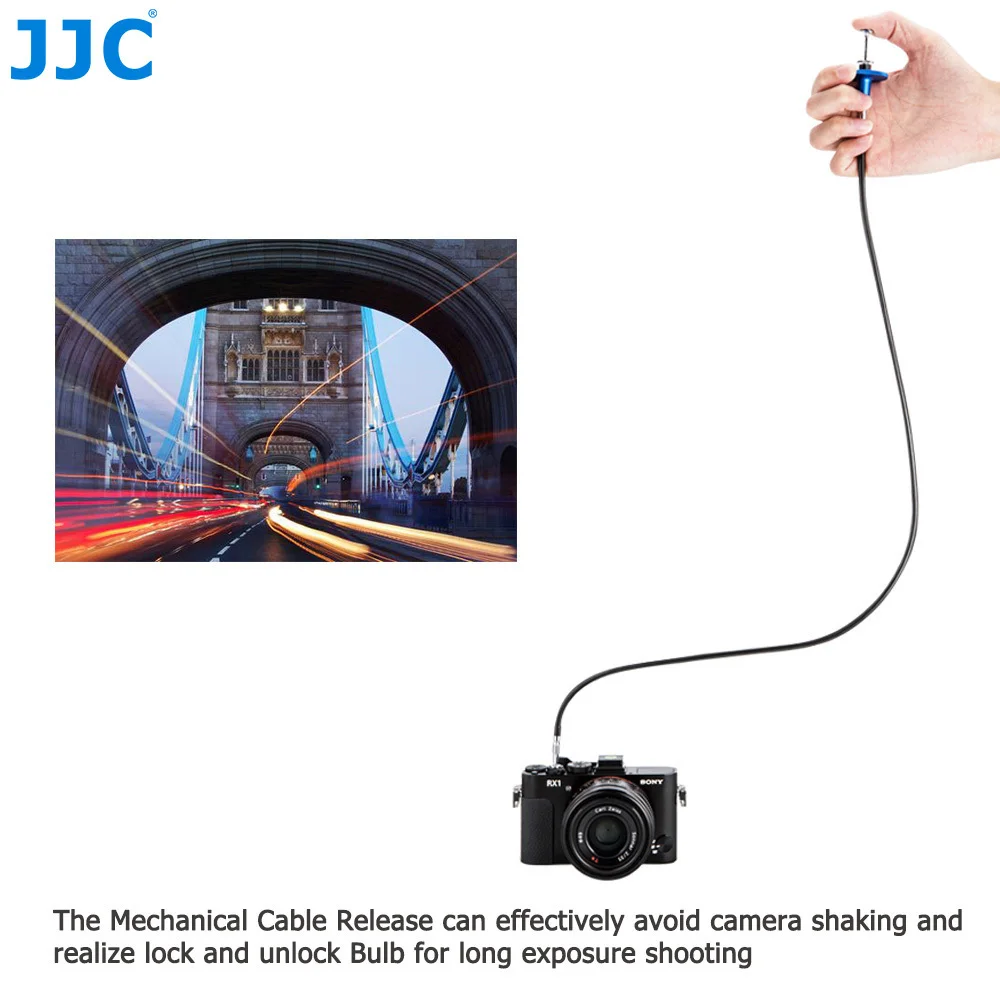 JJC 40cm cable de liberación del obturador mecánico FR Fujifilm X100V X-T4 X-T3 X-T2 X-T30