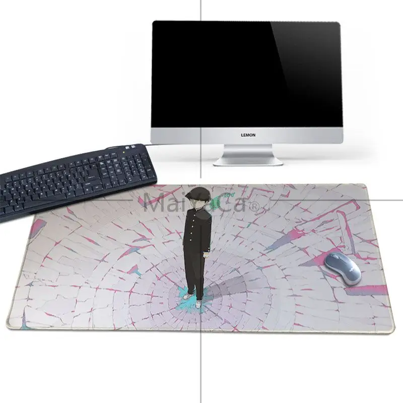 MaiYaCa Mob Psycho 100 клавиатуры резиновый коврик игровой коврик для мыши Настольный резиновый коврик и гладкий Стильный коврик для мыши 30X80 30X90 см
