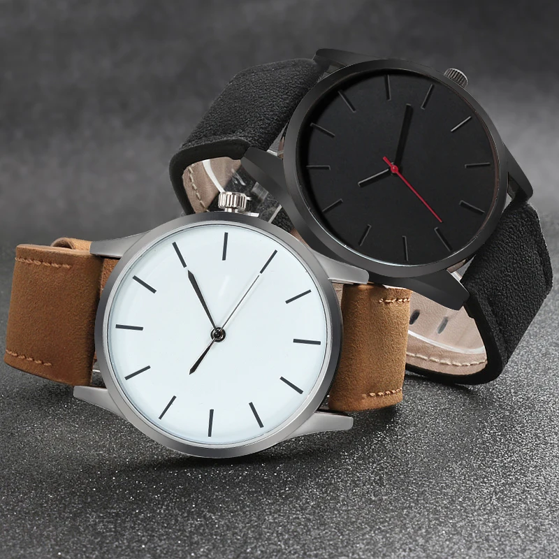 CMK Reloj Модные Военные часы Роскошные деловые мужские кожаные кварцевые с большим