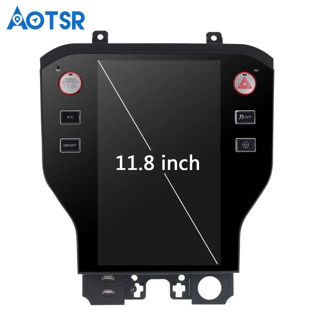 Perfect 11.8" Tesla Style Android7.1 Car No DVD Player GPS Navigation For Ford Mustang 2015 2016 2017 Stereo Satnav WIFI unit multimedi 4