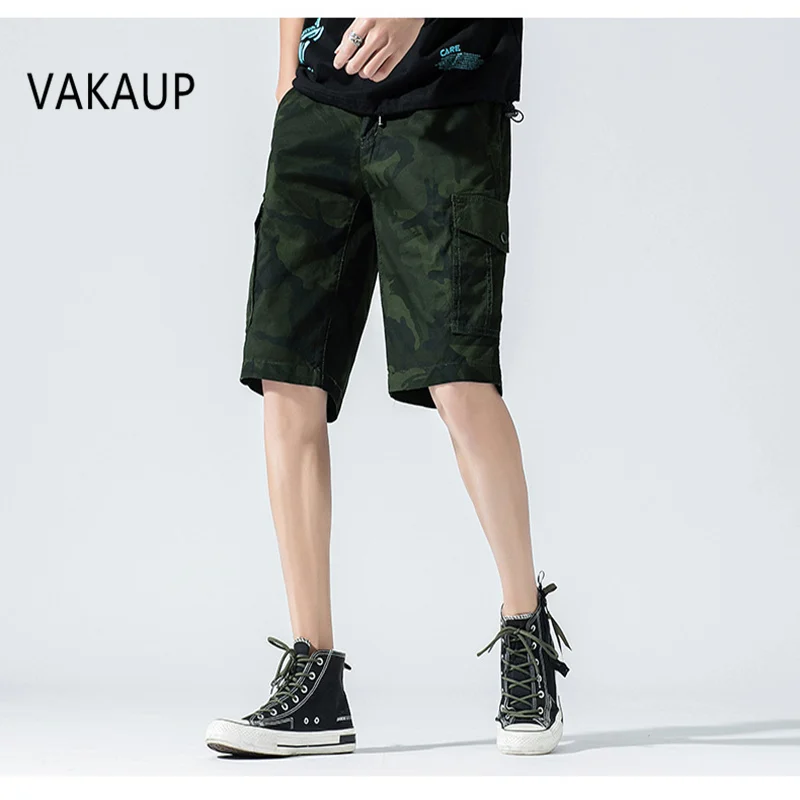 

2019 Summer Mens Shorts Men Cotton Casual Multi Pocket Cargo Shorts Military Overall Outdoor High Quality Shorts