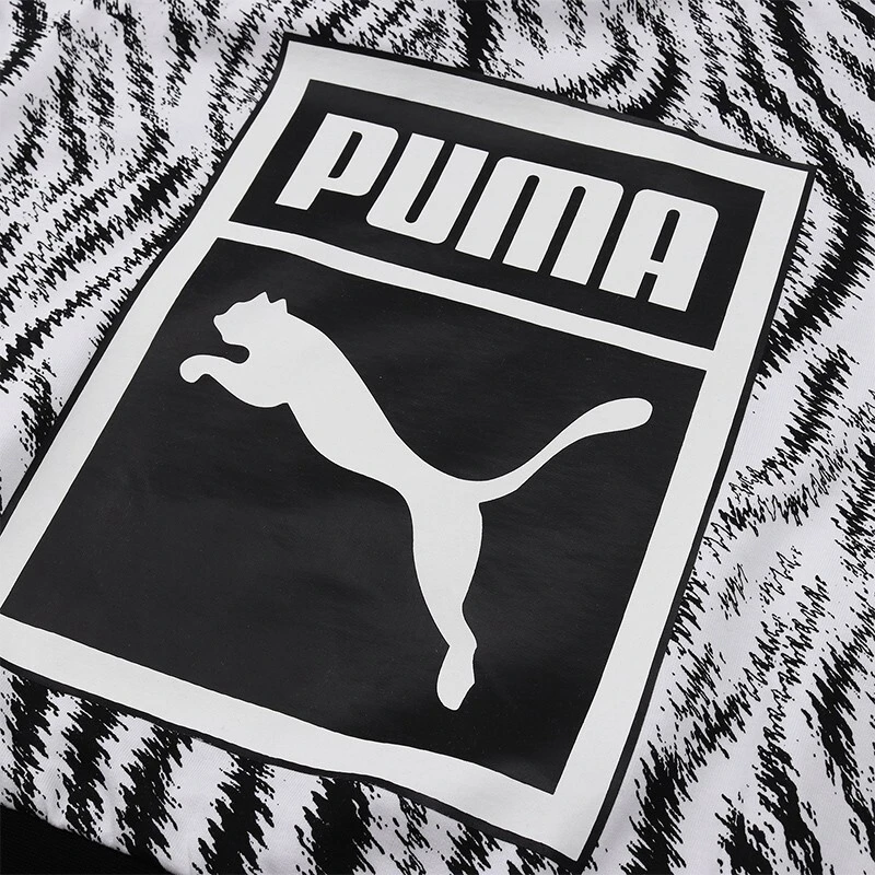 Оригинальное новое поступление Пума дикий пакет укороченный худи AOP Женский пуловер толстовки спортивная одежда