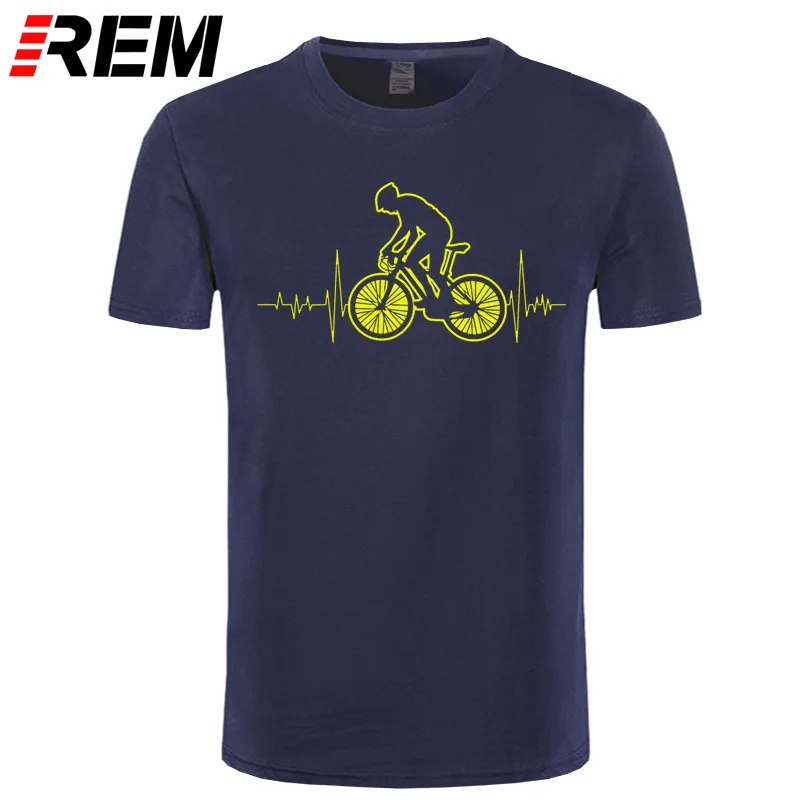 REM на горных велосипедах MTB футболка брендовая одежда велосипеды логотип рубашки горный велосипед сердцебиение забавные велосипедный