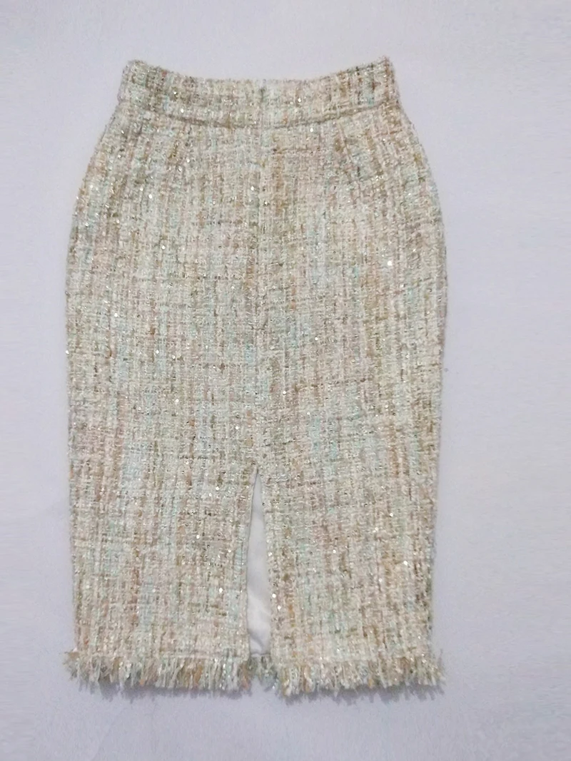 Women's skirt suit Professional tweed jacket + skirt 2020 spring / autumn / winter women's jacket ladies 2 piece skirt suit