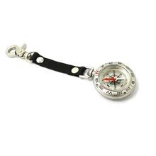 Portable Key Ring Compass Outdoor Hang Buckle Compass Vintage Zinc Alloy Metal Lanyard Compass For Hiking Camping Driving