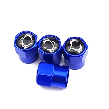 

BLUE COLOR 4pcs/set New Car Tire Valve Caps fit for Ssangyong Kyron Chairman Rodius Rexton Korando Actyon car styling