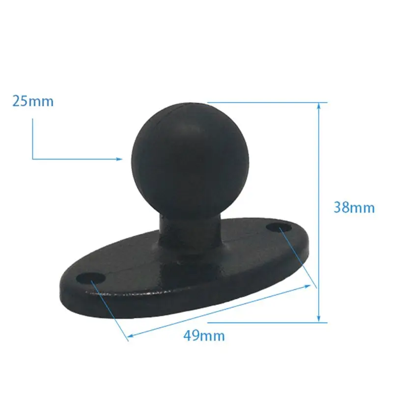 

Rubber Ball Head Mount Adapter Bracket Plate for Ram Mounts for Gopro Camera Smartphones Extension Arm for Garmin ZUMO Plate Acc