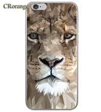 Phone Case For Apple iPhone 7 Plus 6s Plus 4 4S 5 5S SE 5C Soft TPU Silicon Transparent Cover noble Black bear Animal lion Cases