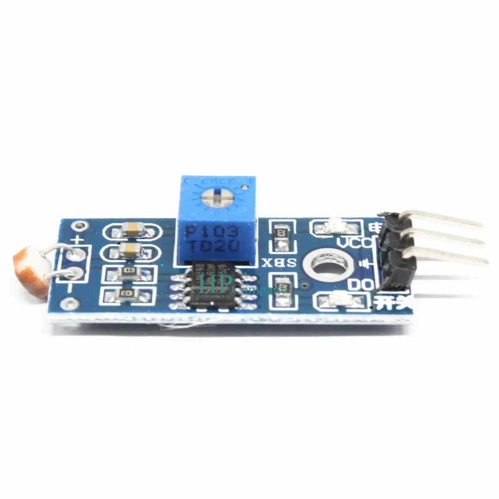 

1PCS 5516 Photosensitive resistance sensor module 3 wire system light ray detection kit