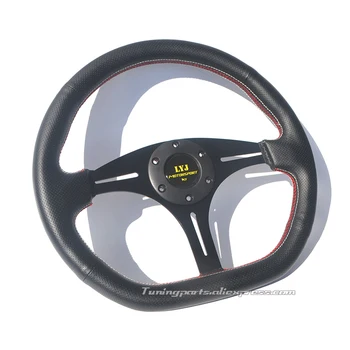 

Free Shipping Universal D Shape Game Steering Wheel MOMOMP 350mm Racing Car Steering Wheel