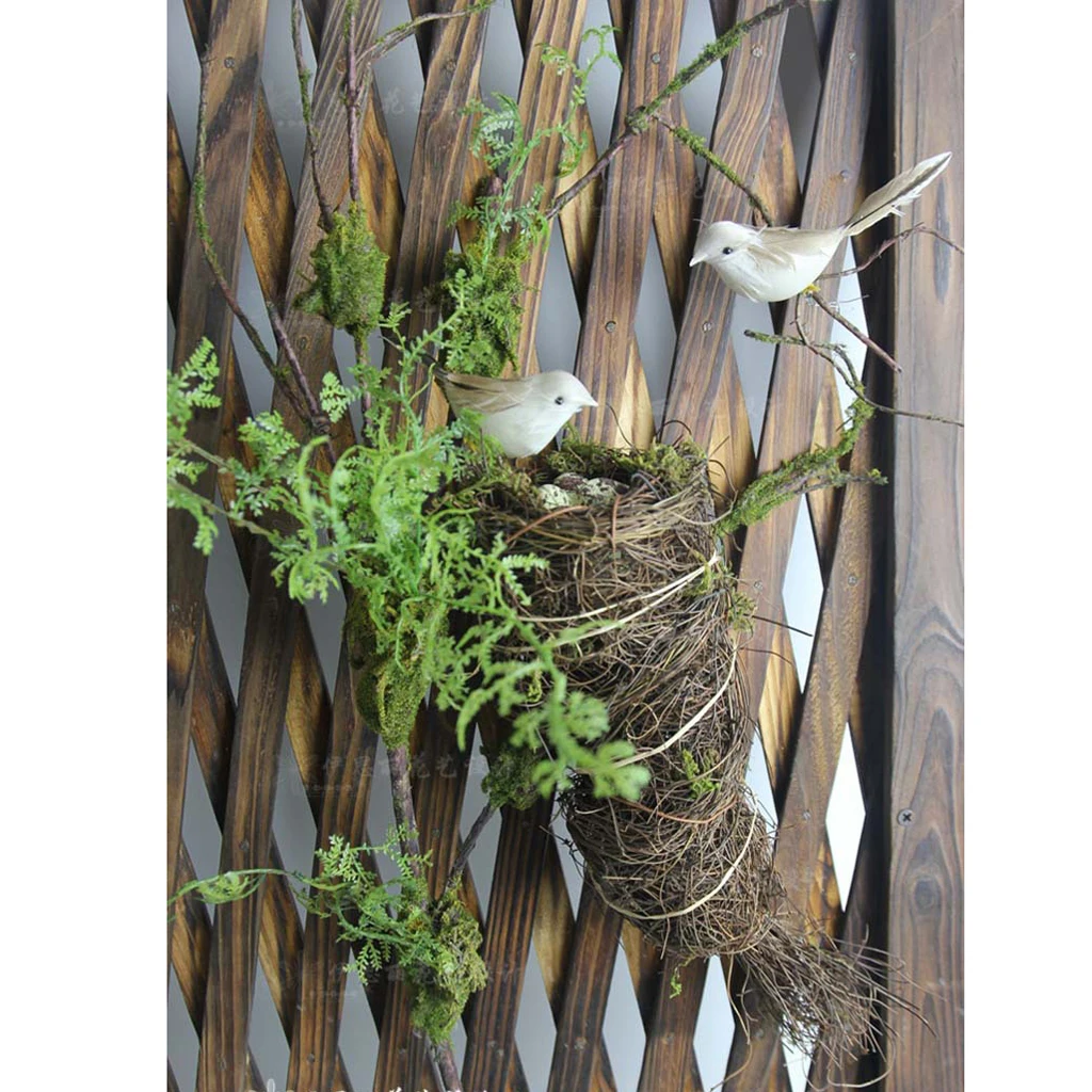 New Hot Sale Bird Nest Rattan Home Craft holiday Decor The ...