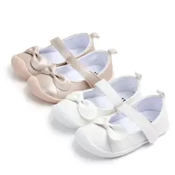 Обувь для новорожденных девочек, обувь принцессы в горошек с цветами, мягкая хлопковая детская кроватка, нескользящая подошва для