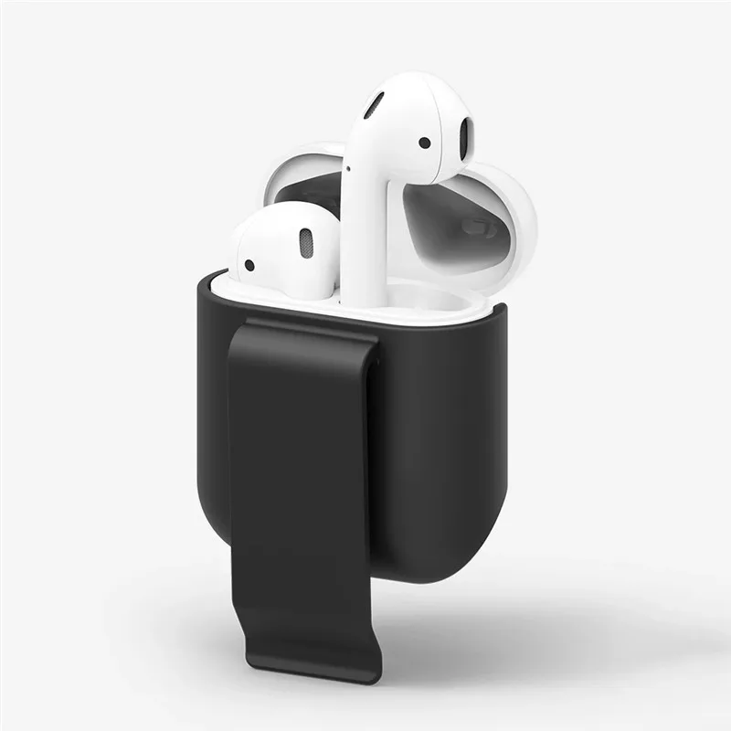 SIANCS для Apple AirPods, чехол, кожный чехол, Карманный держатель, защита для AirPods, Беспроводная зарядка для наушников, чехол, зажим для талии