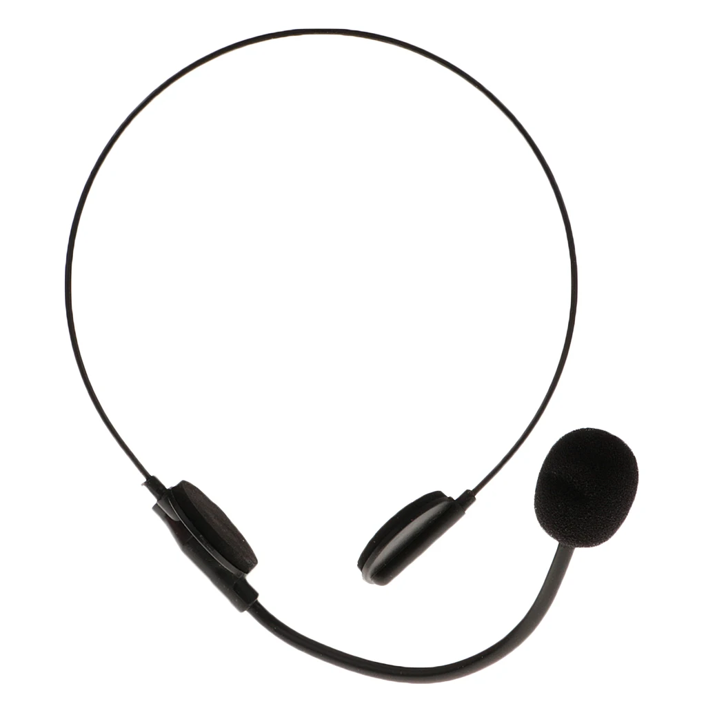 Microphone Headset Toy Novelty Black Mic Halloween Party Fancy Dress Prop Costume Accessory Party Favor