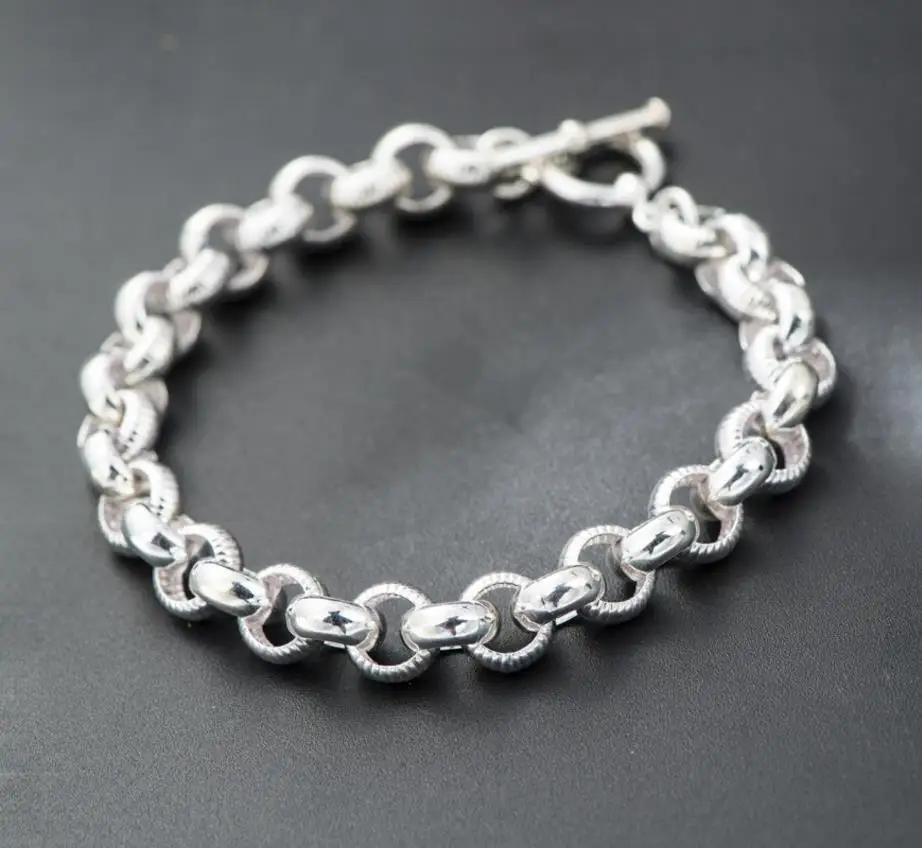 

Fashion Jewelry Hand Made 925 Solid Silver Natural Silvery stone Cloisonne Woman Precious Stone Cute Romantic Bracelets