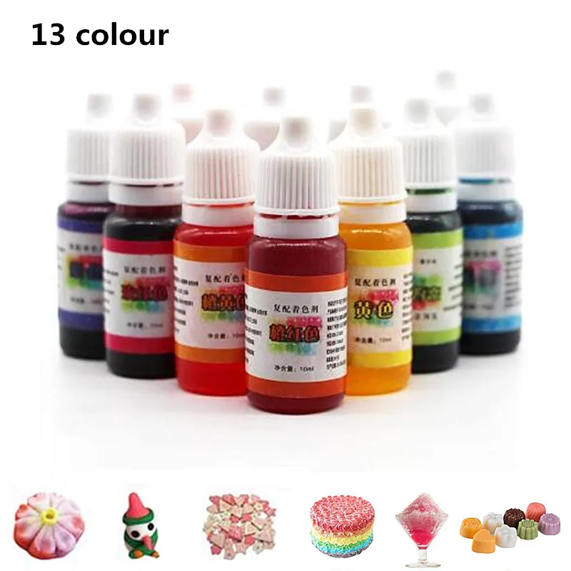 

15ml Colorful Macaron Cream Cake Fondant baking ingredients 13 colors Cake Color Edible Food colors Baking and Pastry Tools