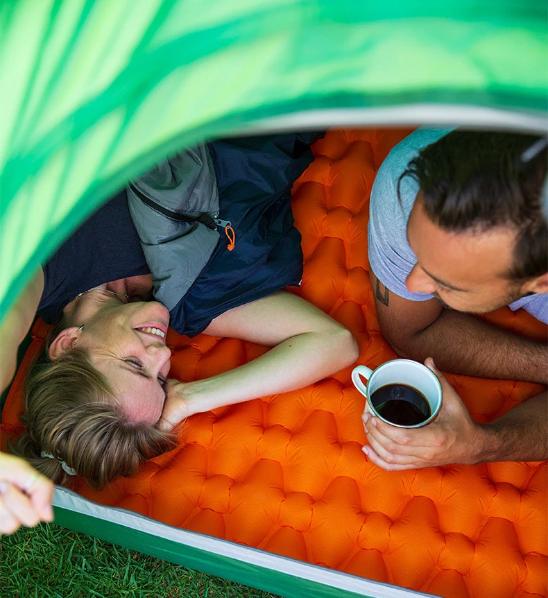Naturehike надувная подушка для кемпинга, влагостойкий спальный мешок, матрас, коврик с надувным мешком для 1-2 человек