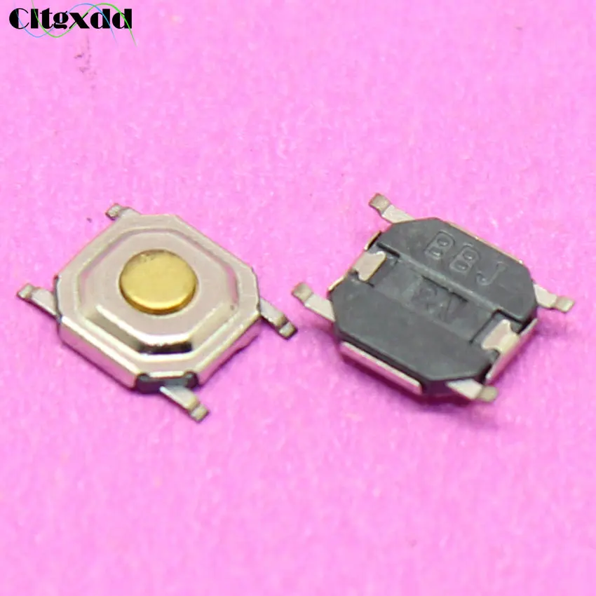 Cltgxdd 1 ~ 100 шт 4*4*1 5 мм 4pin сенсорный выключатель 4 Pin 4x4x1 H SMD Тактильный кнопочный