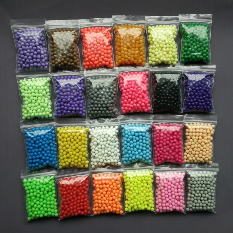 מוצר Aqua beads Solid Bead Refill Pack 24 Color Sticky Perler Beads Pegboard Set Jigsaw Water