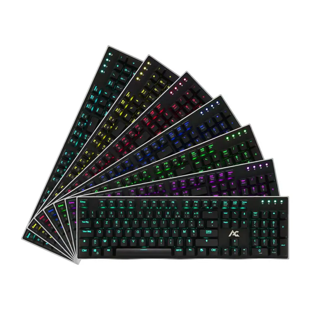ACGAM AG 109R игровая механическая клавиатура RGB Испанская версия Многоязычная с