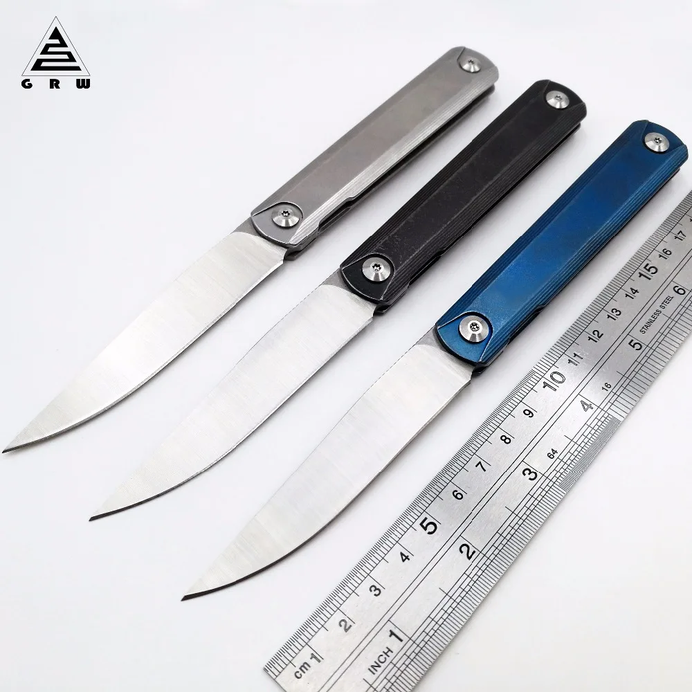 GRW Zebra MS2 Folding Knife 9Cr18Mov Blade Steel Handle Ball Bearing Pocket Knives Outdoor Survival Camping Hunting EDC Tools GRW Zebra MS2 Folding Knife 9Cr18Mov Blade Steel Handle Ball Bearing Pocket Knives Outdoor Survival Camping Hunting EDC Tools